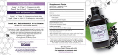 Elderberry Queen label closeup shows USDA Organic certification.