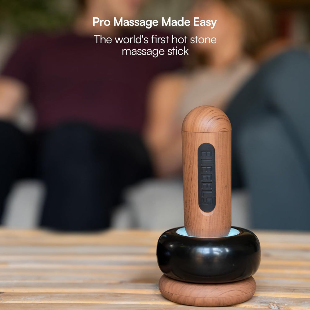 Eleeels seven massage techniques blend for personalized relief sessions.