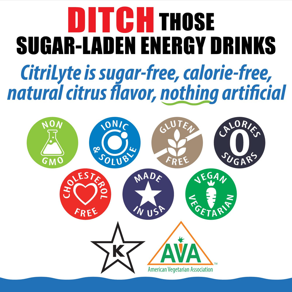 Elete CitriLyte no-sugar formula ideal for keto and calorie-conscious hydration