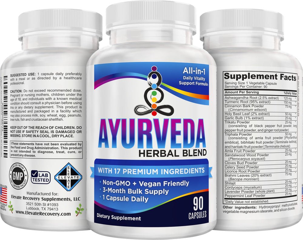 Elevate Recovery 3-month supply packaging highlights value and consistency.