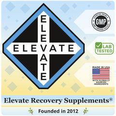 Elevate Recovery safety-sealed bottle preserves freshness and integrity.