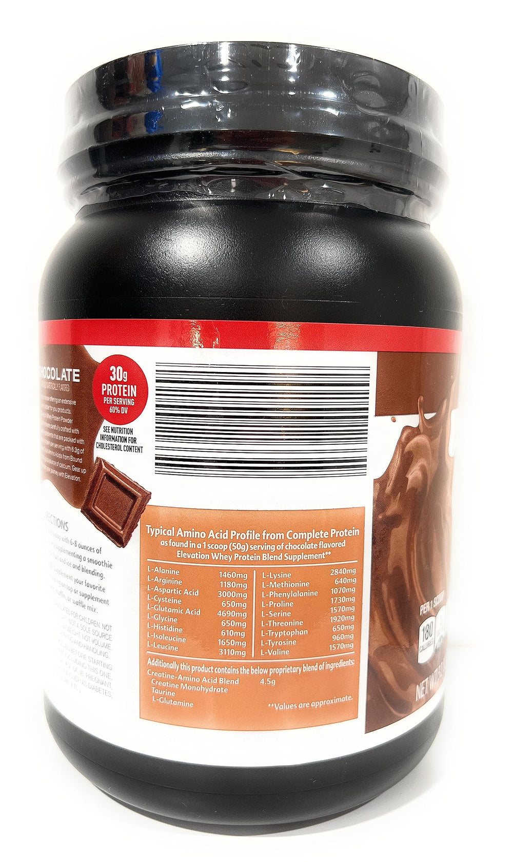 Elevation by Millville protein powder scoop illustrating quick protein boost for meals.
