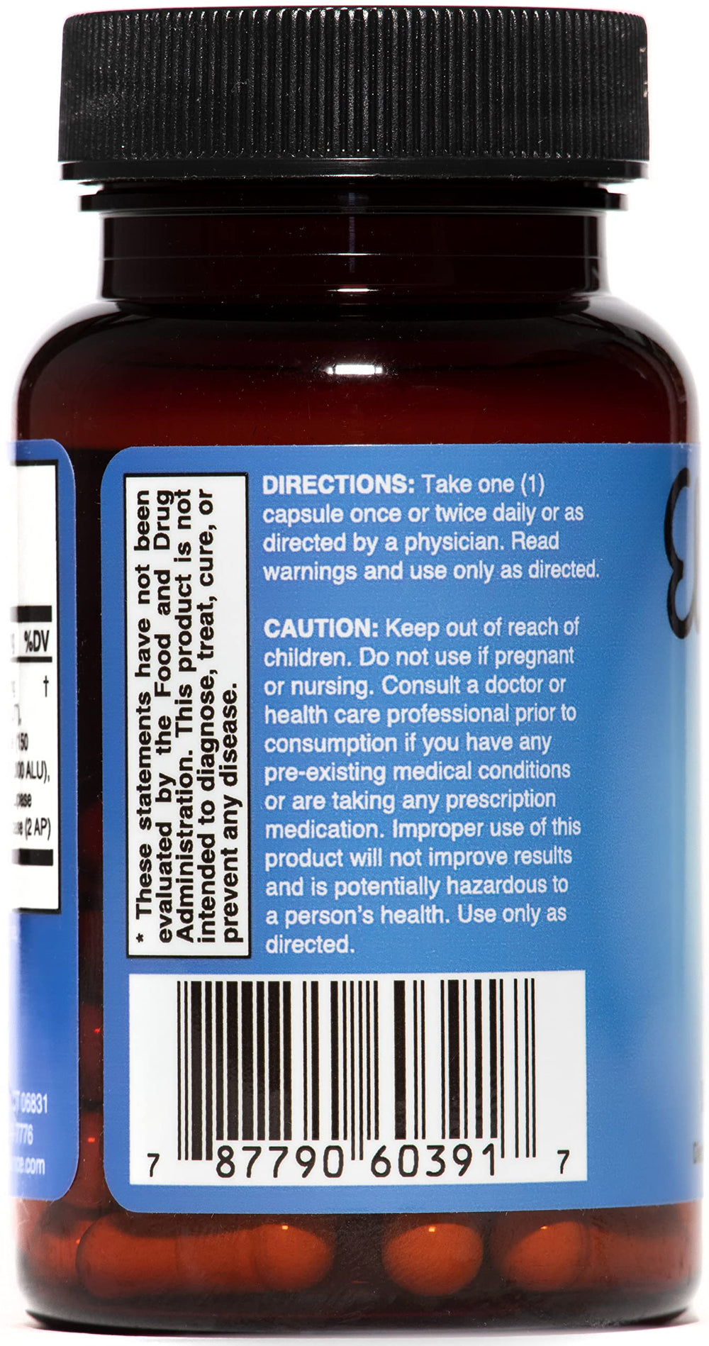ElevenZyme capsules close-up, convenient daily digestion supplement.
