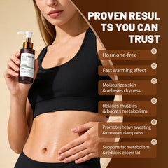 eleytele Korean Body Firming Oil texture closeup highlights lightweight absorption.