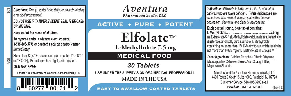 ELFOLATE bottle pour demonstrates easy daily dosing for professionals