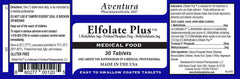 ELFOLATE Plus 3mg bottle side label showing purity and potency.