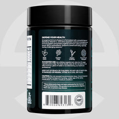 ELICORE Clear glass with capsules showing simple daily dosing.