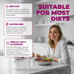 ELICORE ingredients list highlighting Lactobacillus acidophilus and Lactobacillus fermentum.