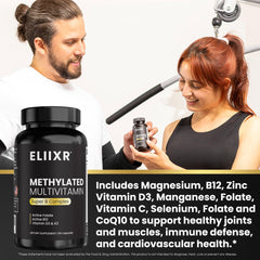 eliixr methylated multivitamin coq10 and alpha-lipoic-acid closeup.