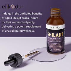 Elikadur Shilajit vial ready for measured servings