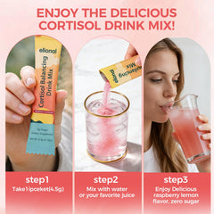 Quick-dissolve Elional Cortisol Drink Mix for a sugar-free refreshment