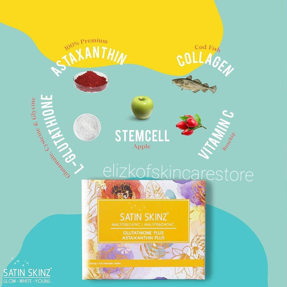 Elizkof Satin Skinz Glutathione Plus dosage pack supports easy portion control.