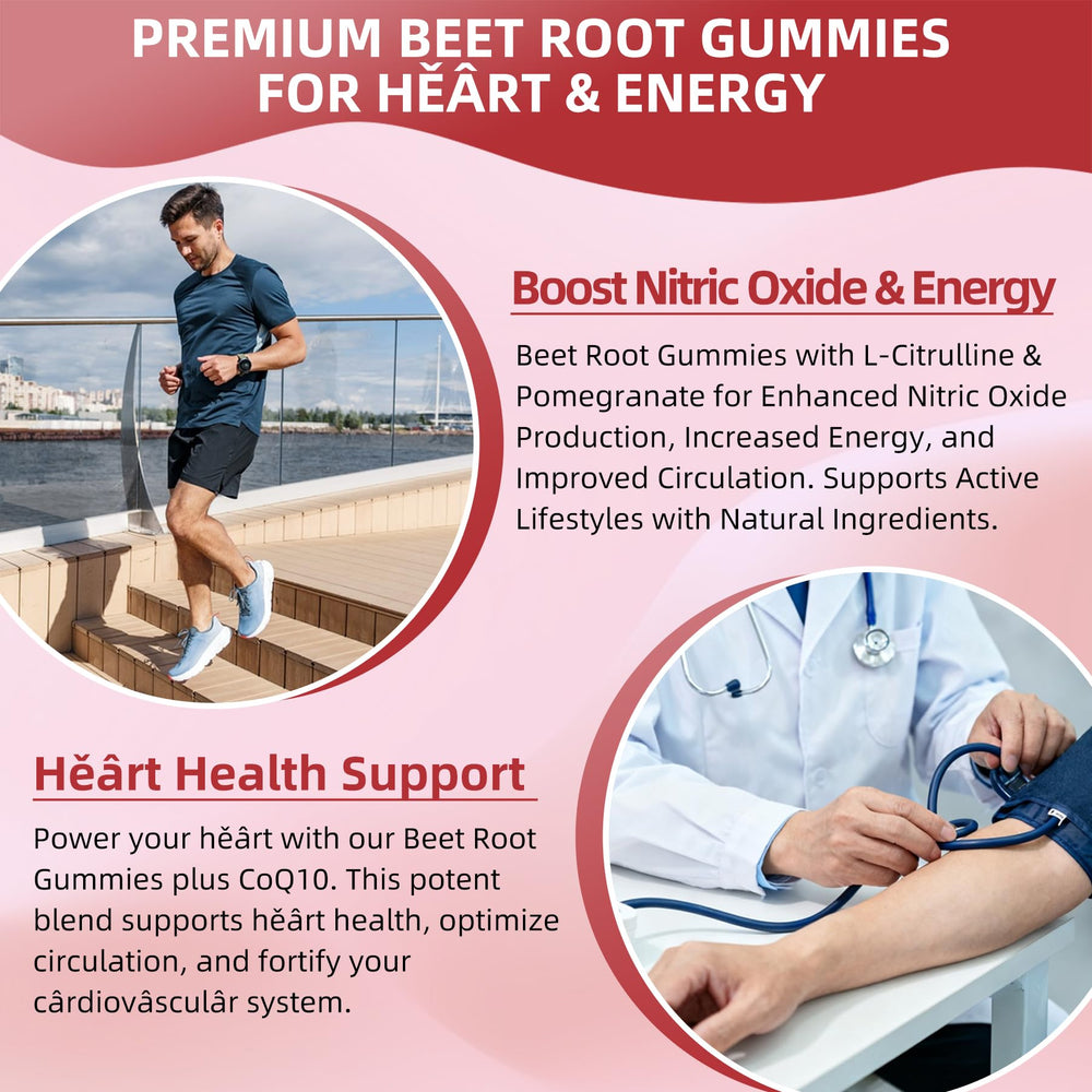 ELLAMENTZ Beet Root Gummies dispense container suggests two-gummy daily serving.
