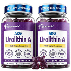 ELLAMENTZ liposomal Urolithin A bottle front promoting daily vitality