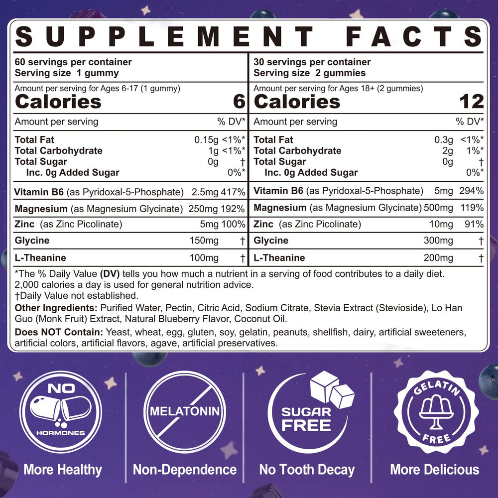 ELLAMENTZ Gummies closeup label highlighting sugar-free formulation.