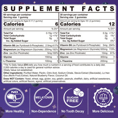 ELLAMENTZ Gummies closeup label highlighting sugar-free formulation.