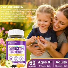 ELLAMENTZ Quercetin Gummies 2-pack box on countertop highlighting seasonal immune support