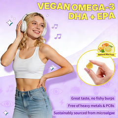 ELLAMENTZ Vegan Omega 3 Gummies package front view.