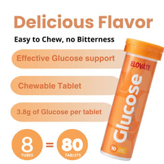 Brand-quality ELoVATE glucose tablets offer reliable on-demand energy.