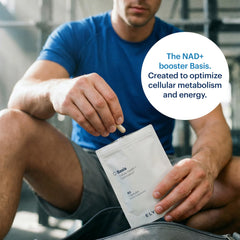 ELY-SIUM Basis NAD Plus brand logos and credibility marks
