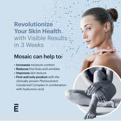 ELYSIUM Mosaic softgels in hand demonstrate convenient daily skin support.