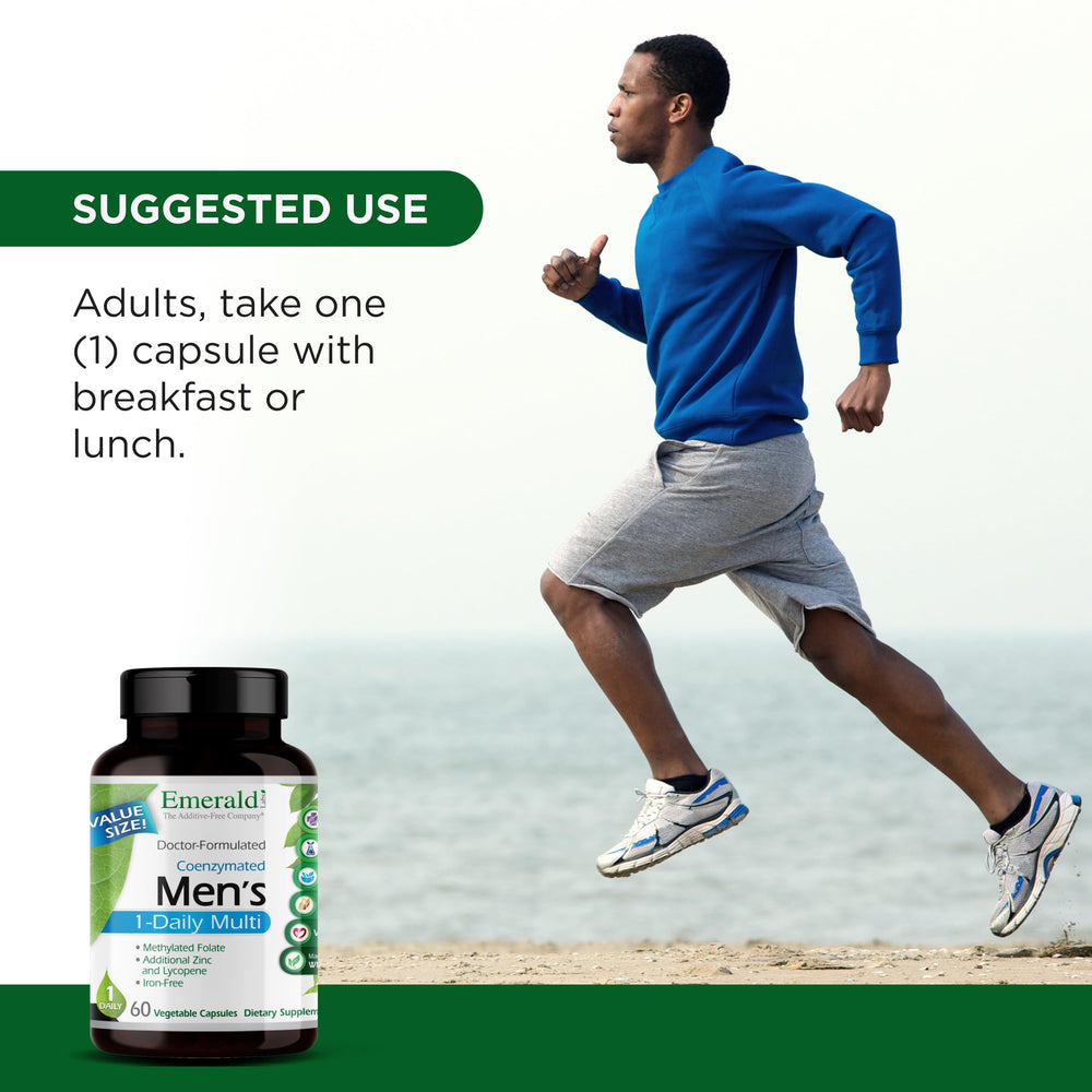 Emerald Labs additive-free formula nutrition facts view for health-supporting vitamins.