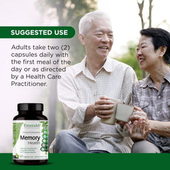 EMERALD LABS Memory Health ingredients scene highlights whole-food proprietary blend