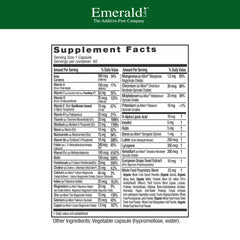 Emerald Labs Men's 1 Daily Multi capsules highlight additive-free daily wellness.