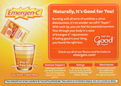 Close-up of Emergen-C 130213 ingredients highlighting antioxidants