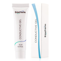EmeTerm conductive gel bottle for smooth electrode contact.