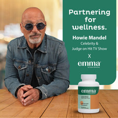 Emma Gut Health 2Pack bottle side view highlights easy daily dosage