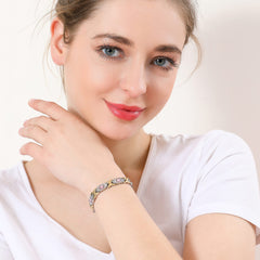 Emmori adjustable-length bracelet on wrist demonstrates easy size customization.