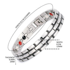 Emmori bracelet side view with adjustable length for a personalized, secure fit.