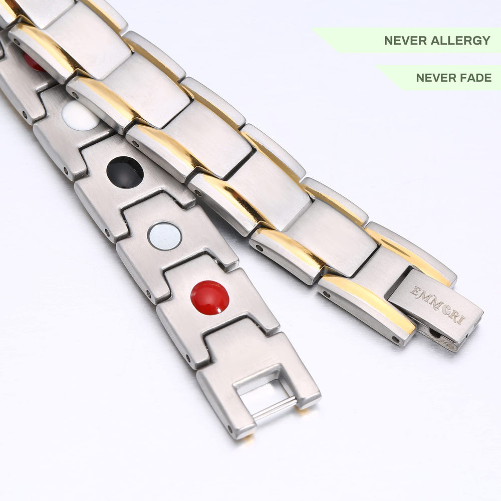 Emmori Ultra Strength Bracelet clasp close-up showing secure wear for active days