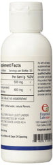 Close-up of Liposomal Glutathione label showing 500 mg per serving