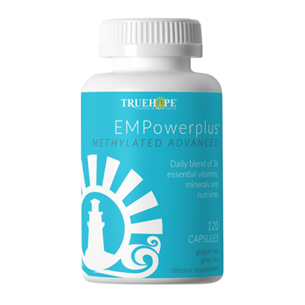 EMPowerPlus Methylated Advanced bottle front shows clean design for daily use