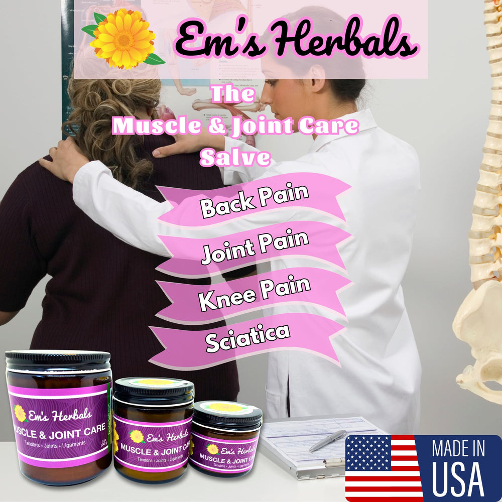 Em's Herbals Arnica Salve menthol crystals provide cooling relief for muscles