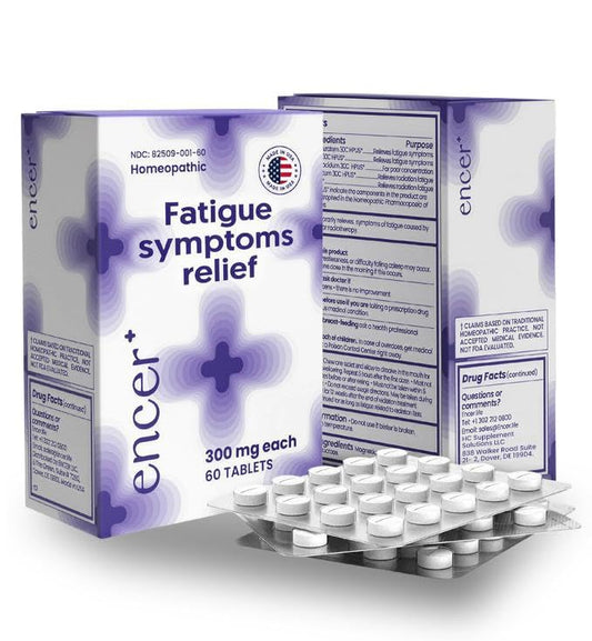 Encer energy tablets in bottle for quick non-drowsy daily support