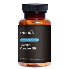 Endurance Taxifolin Complex SR bottle with 60 tablets for immune and antioxidant support.