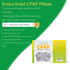 EnduriMed durable pillow case protects the CPAP pillow and promotes hygiene