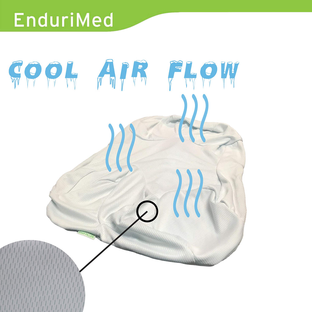 EnduriMed CPAP pillow case showing an easy zipper for quick removal and washing