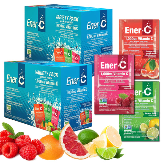 Ener-C multivitamin drink packets packaging ready for on-the-go use.