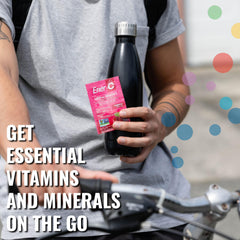 Ener-C vitamins bottle shot highlights 13 nutrients for daily wellness.