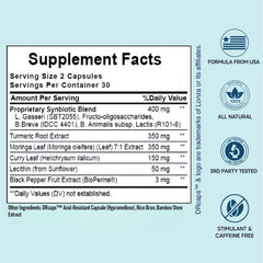 Enerderro turmeric-curcumin capsules improve absorption to support joint comfort.