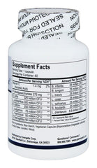 Energetix Flora 12+ label detail signals trusted branding and ingredients.
