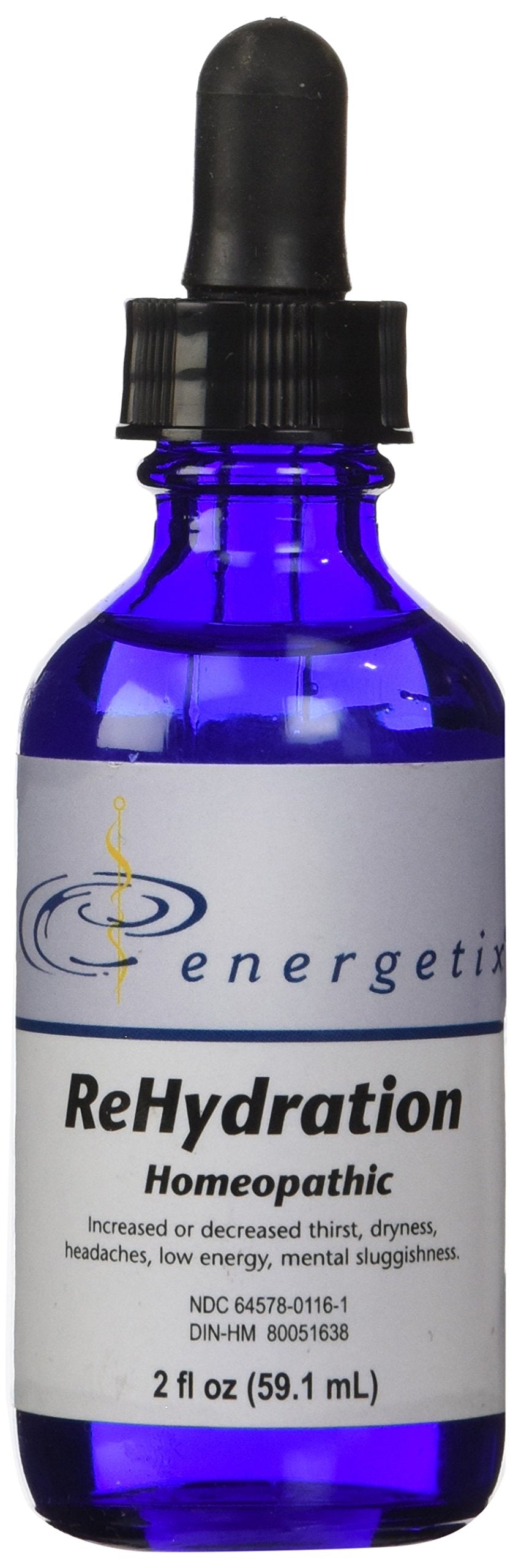 Energetix ReHydration bottle front view for on-the-go hydration.