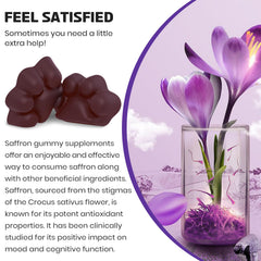 Enerlix Saffron Gummies in hand suggesting easy daily use