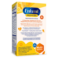 Enfamil Poly-Vi-Sol 50mL bottle compact and portable.