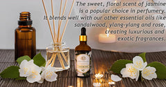 Bath scene with jasmine aroma enhancing a luxurious spa-like soak.
