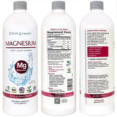 Pouring Eniva Health magnesium into a glass for easy daily use